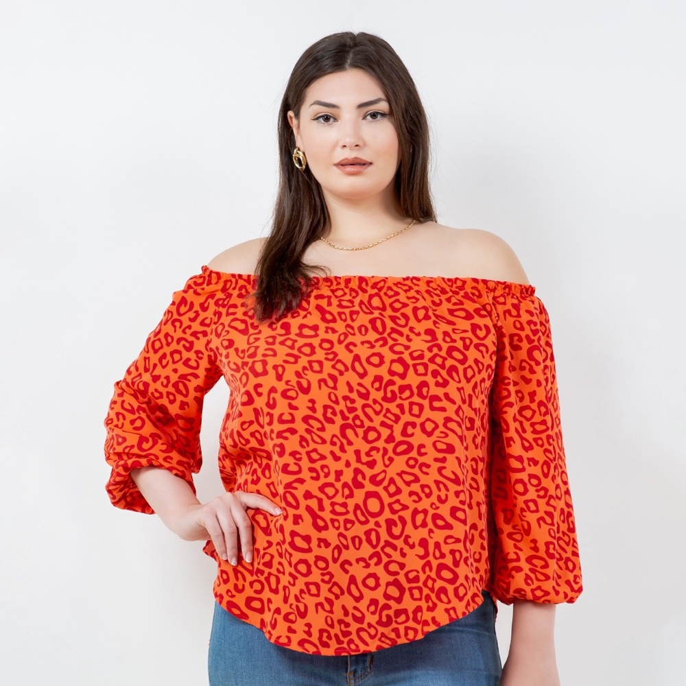B-117，Print top，Plus Size ，Curve Size，Brand new